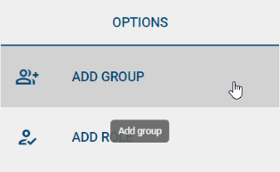 Click *ADD GROUP* to add an existing user into one or more groups.