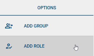 Click on the *ADD ROLE* button to assign a new role to an existing user.